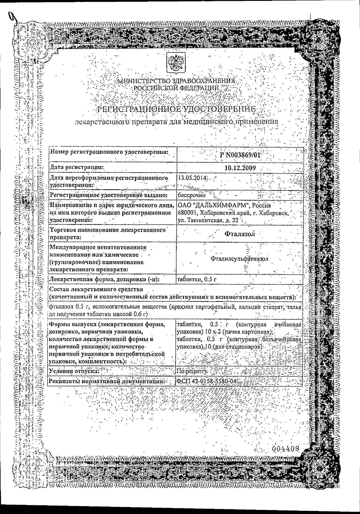 Фталазол Наличие В Аптеках