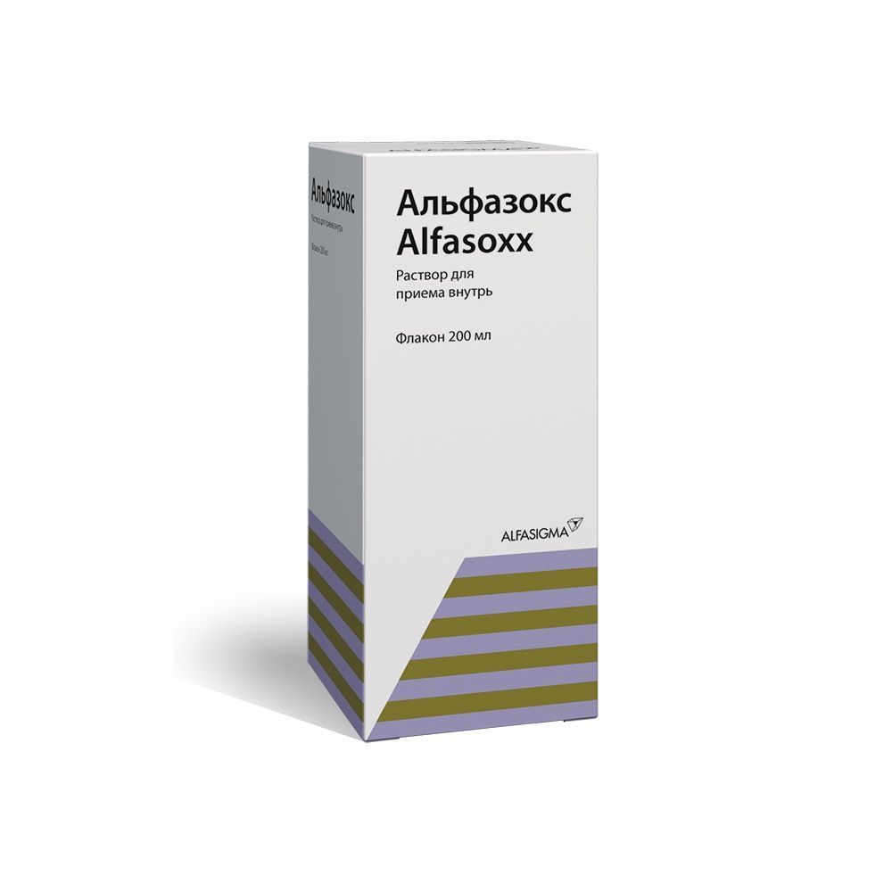 Изображение товара Раствор для приема внутрь с мерной чашечкой Альфазокс фл. 200мл
