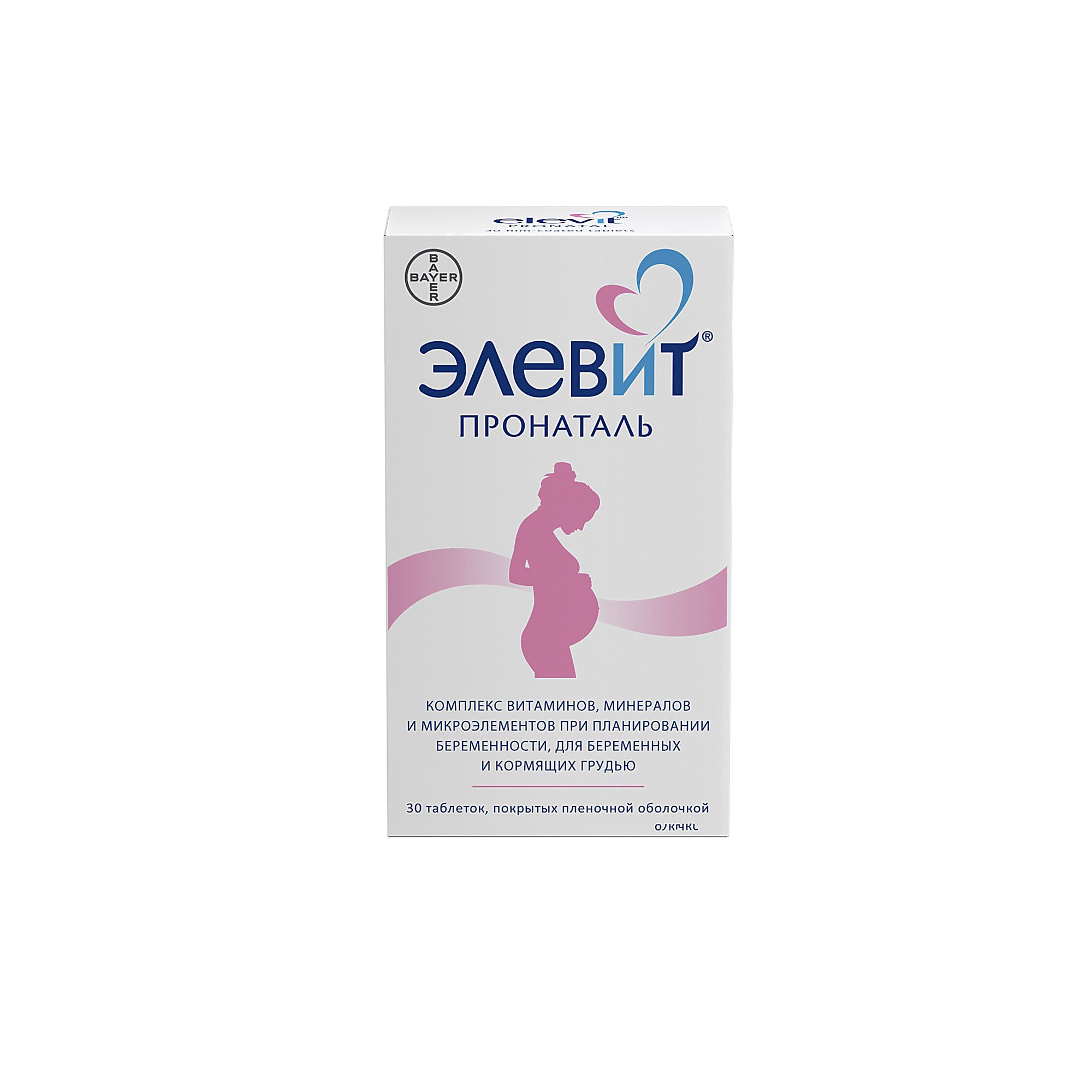 Изображение товара Элевит Пронаталь таблетки для женщин во время беременности и грудного вскармливания 30 шт