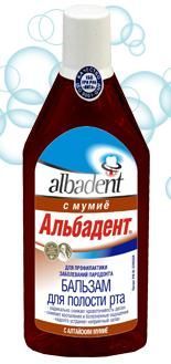 Изображение товара Бальзам для полости рта с мумие Albadent 400 мл для здоровья десен и освежения дыхания