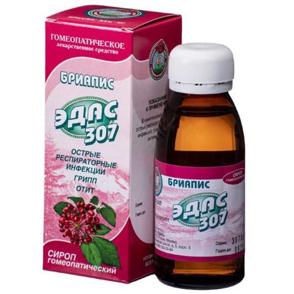 Изображение товара Эдас-307 Бриапис сироп гомеопатический противовирусное средство 100мл