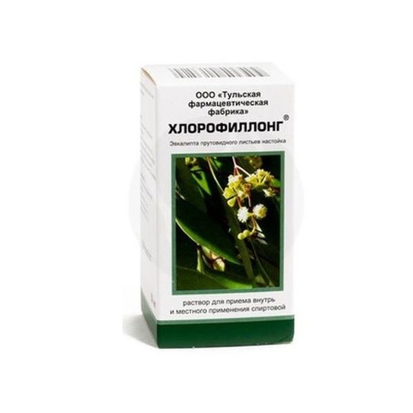 Изображение товара Хлорофиллонг спиртовой раствор для приема внутрь и местного применения 50мл