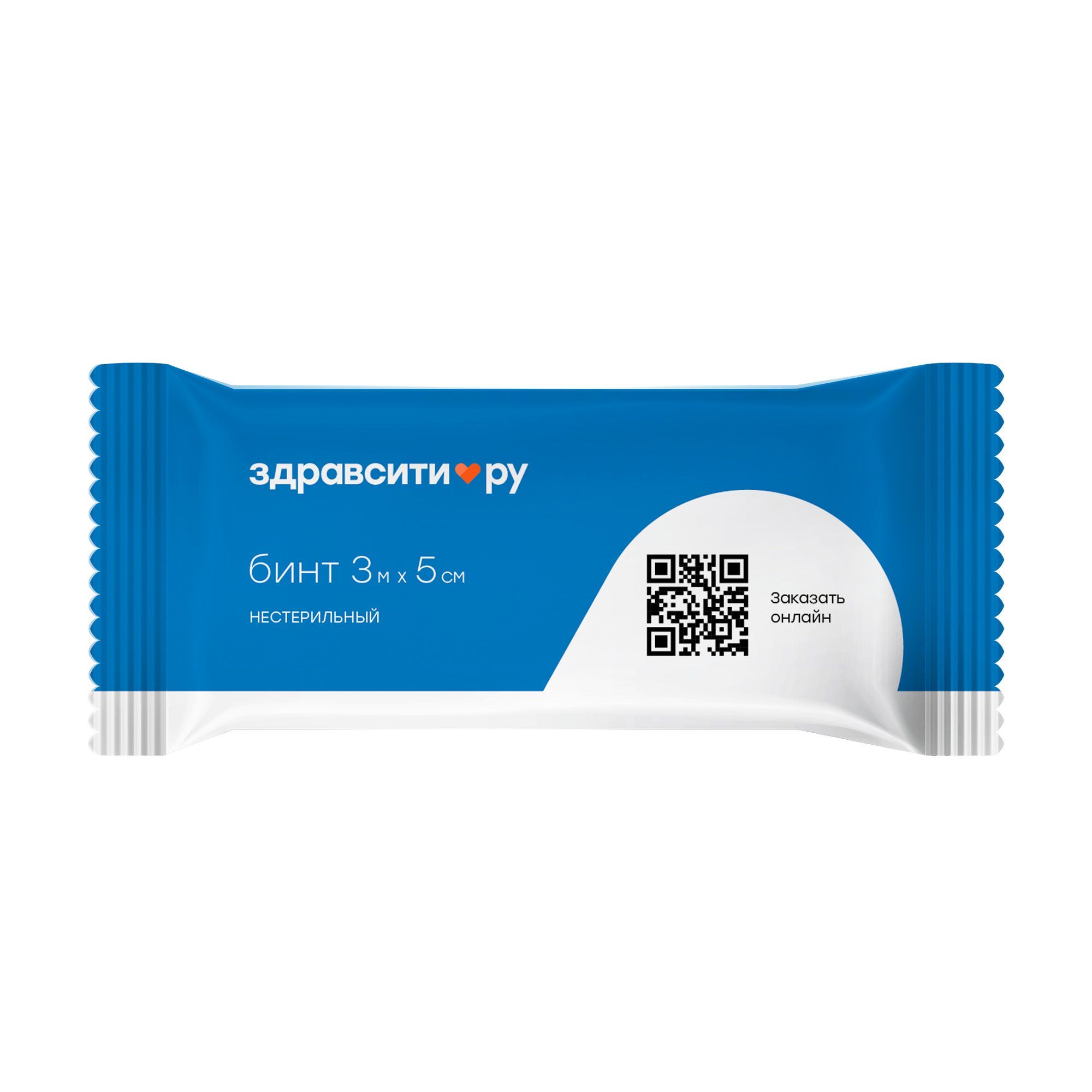 Изображение товара Бинт марлевый медицинский нестерильный Zdravcity/Здравсити 3м х 5см