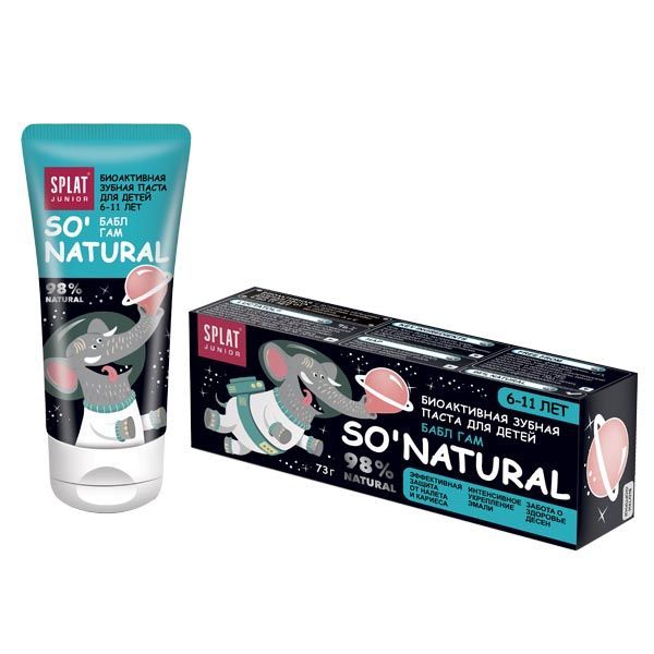 Изображение товара Паста зубная натуральная вкус бабл гама для детей 6-11 лет Junior Splat/Сплат 55мл