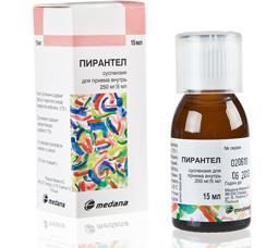 Изображение товара Пирантел суспензия для приема внутрь 250мг/5мл 15мл