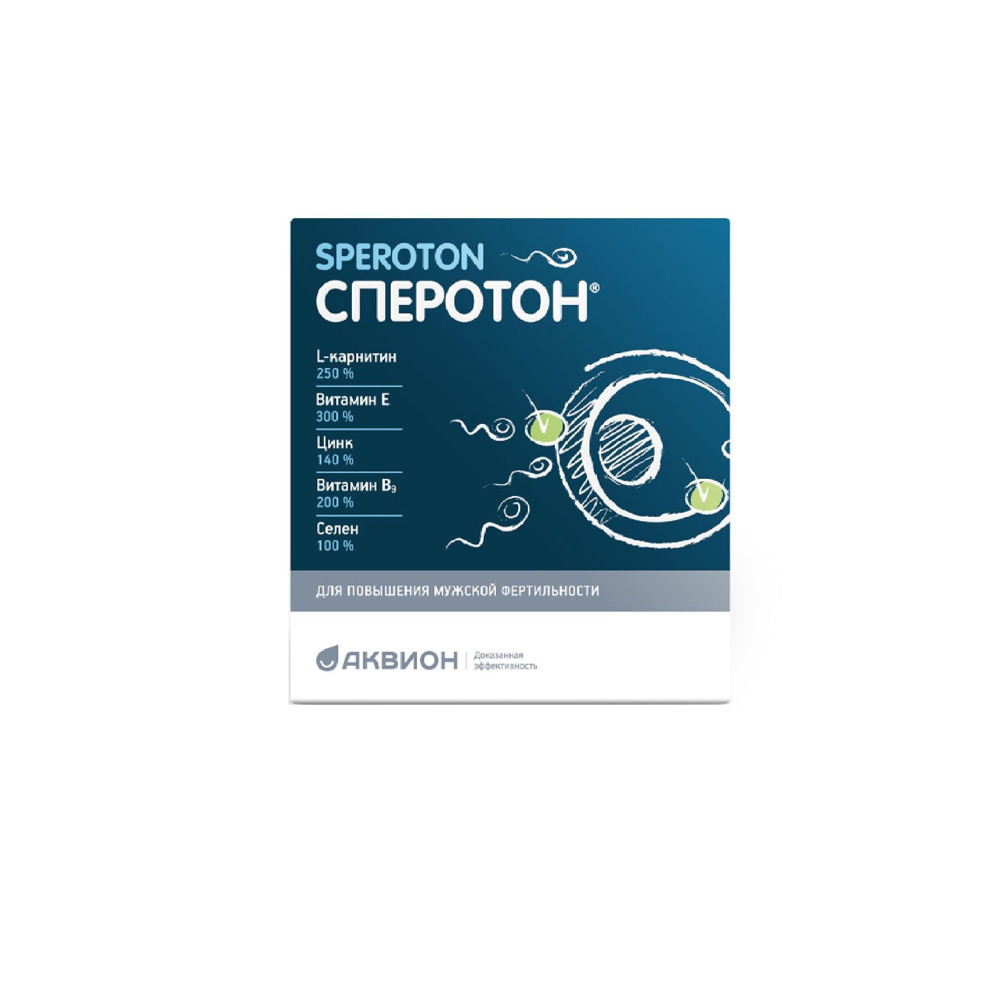 Изображение товара Сперотон порошок для повышения мужской фертильности 30 саше