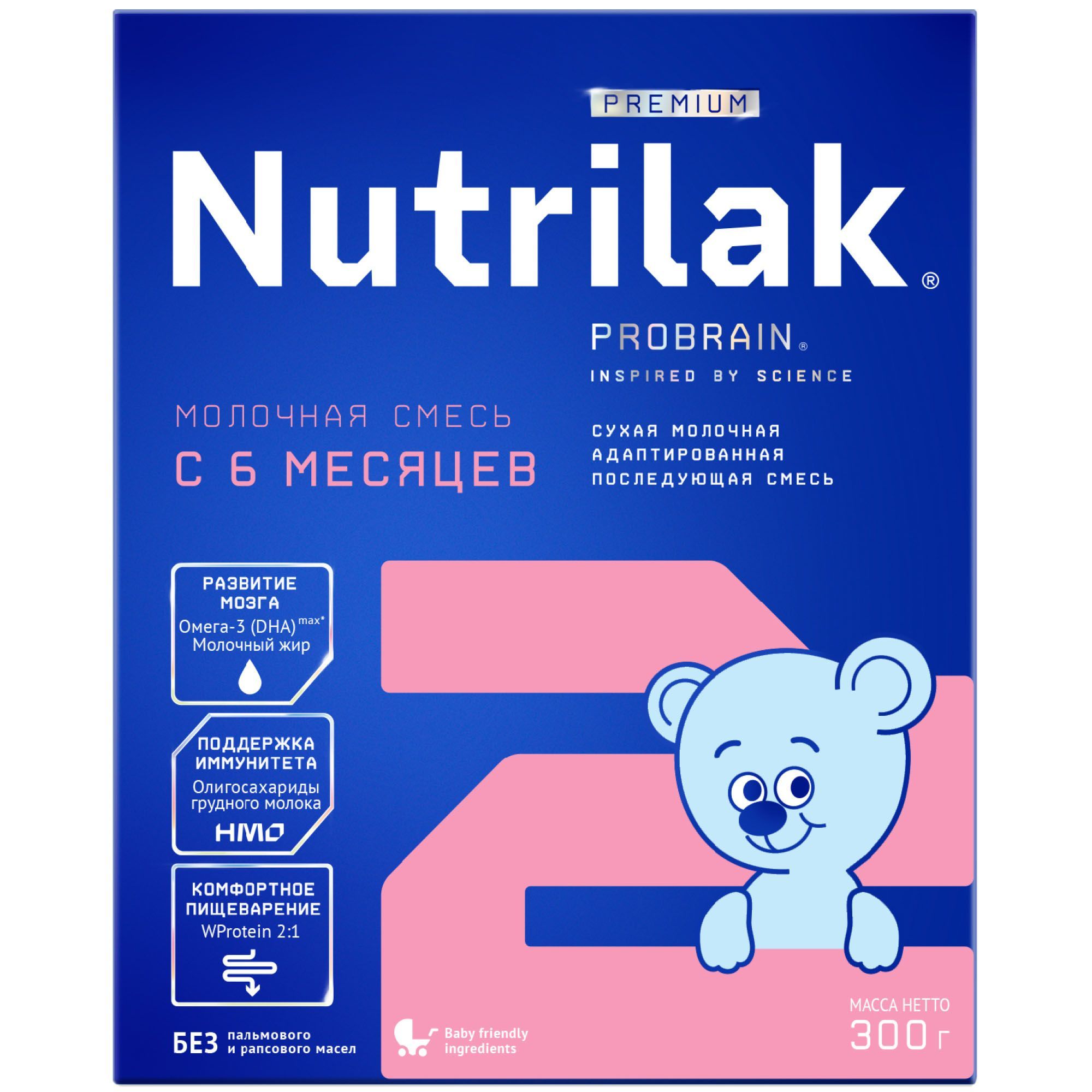 Изображение товара Cмесь сухая молочная для детей с 6 мес. Premium 2 Nutrilak/Нутрилак 300г