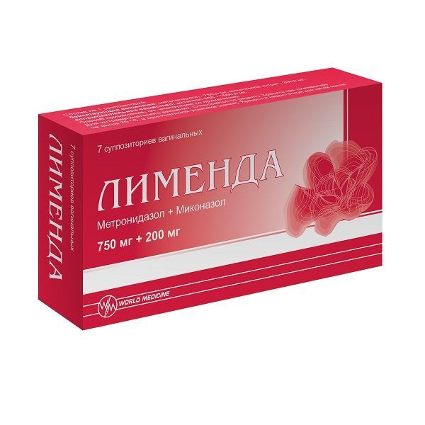 Изображение товара Лименда суппозитории вагинальные 750мг+200мг 7шт