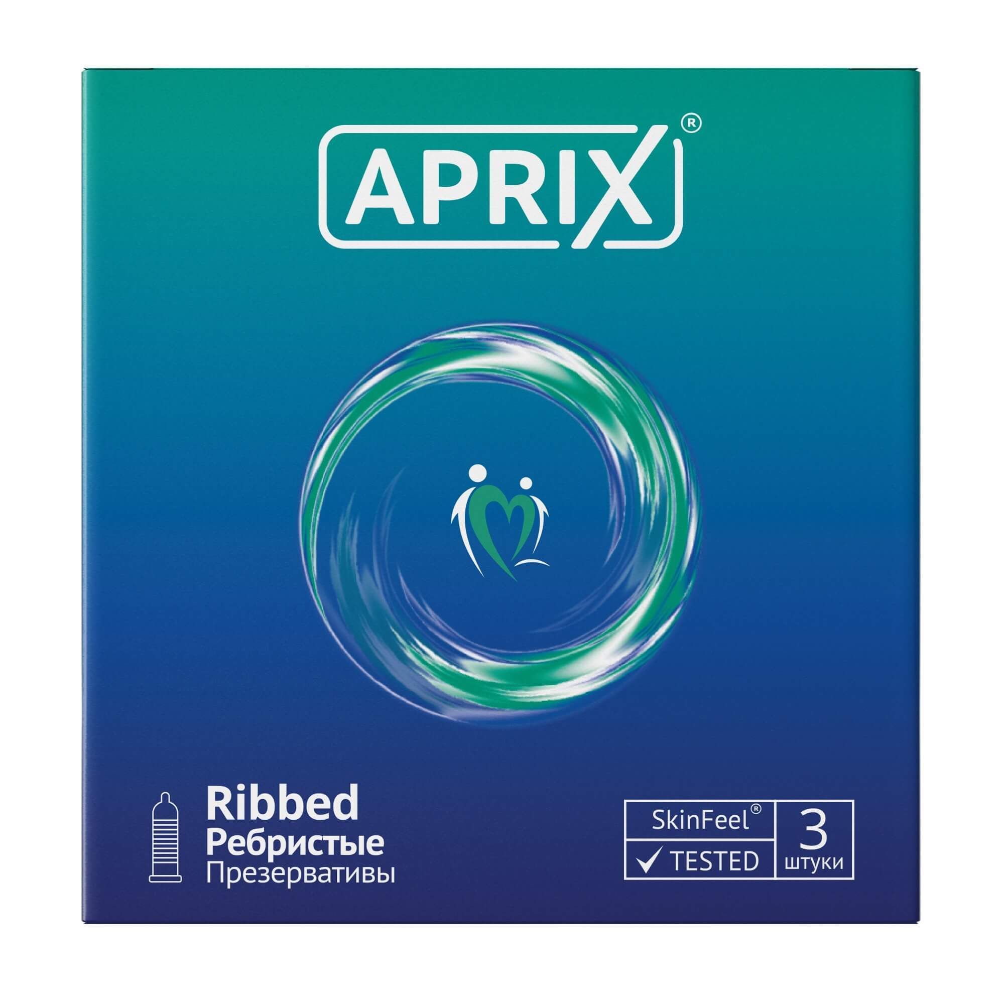 Изображение товара Презервативы ребристые Ribbed Aprix/Априкс 3шт