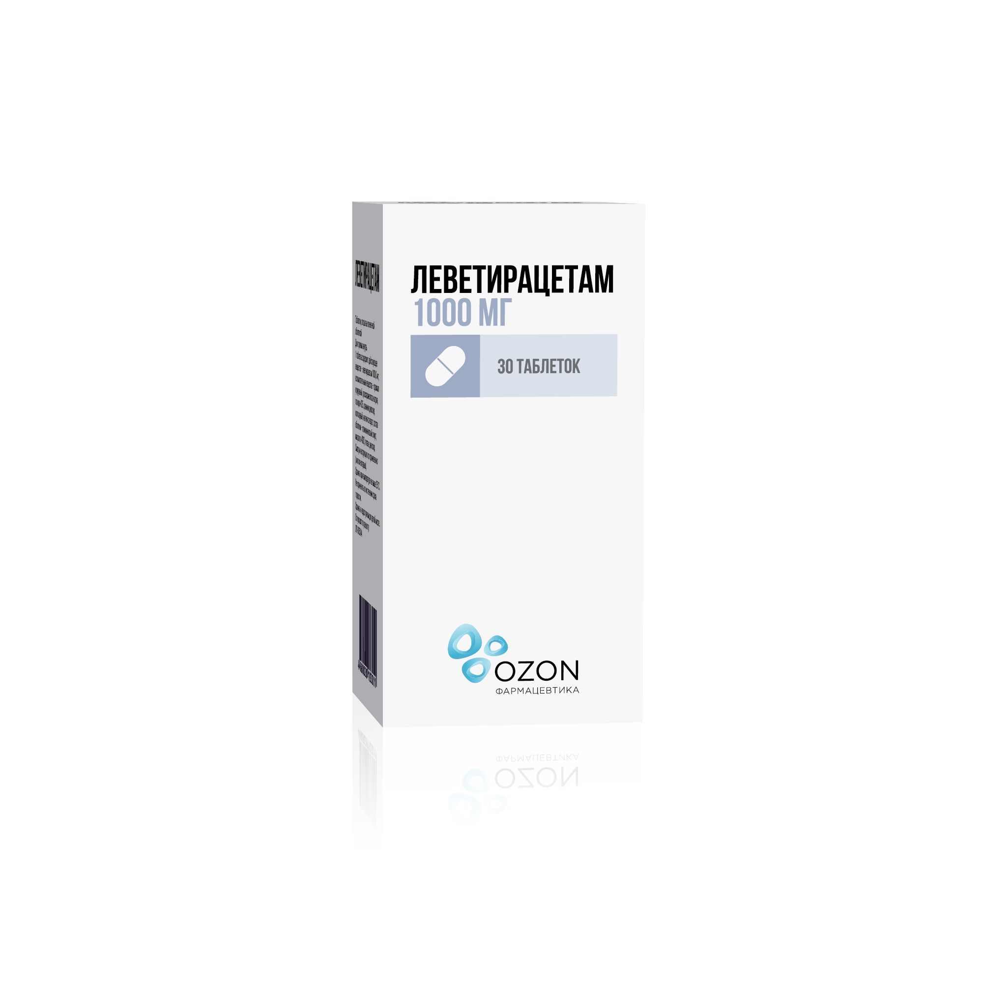 Изображение товара Леветирацетам таблетки п/о плен. банка 1000мг 30шт