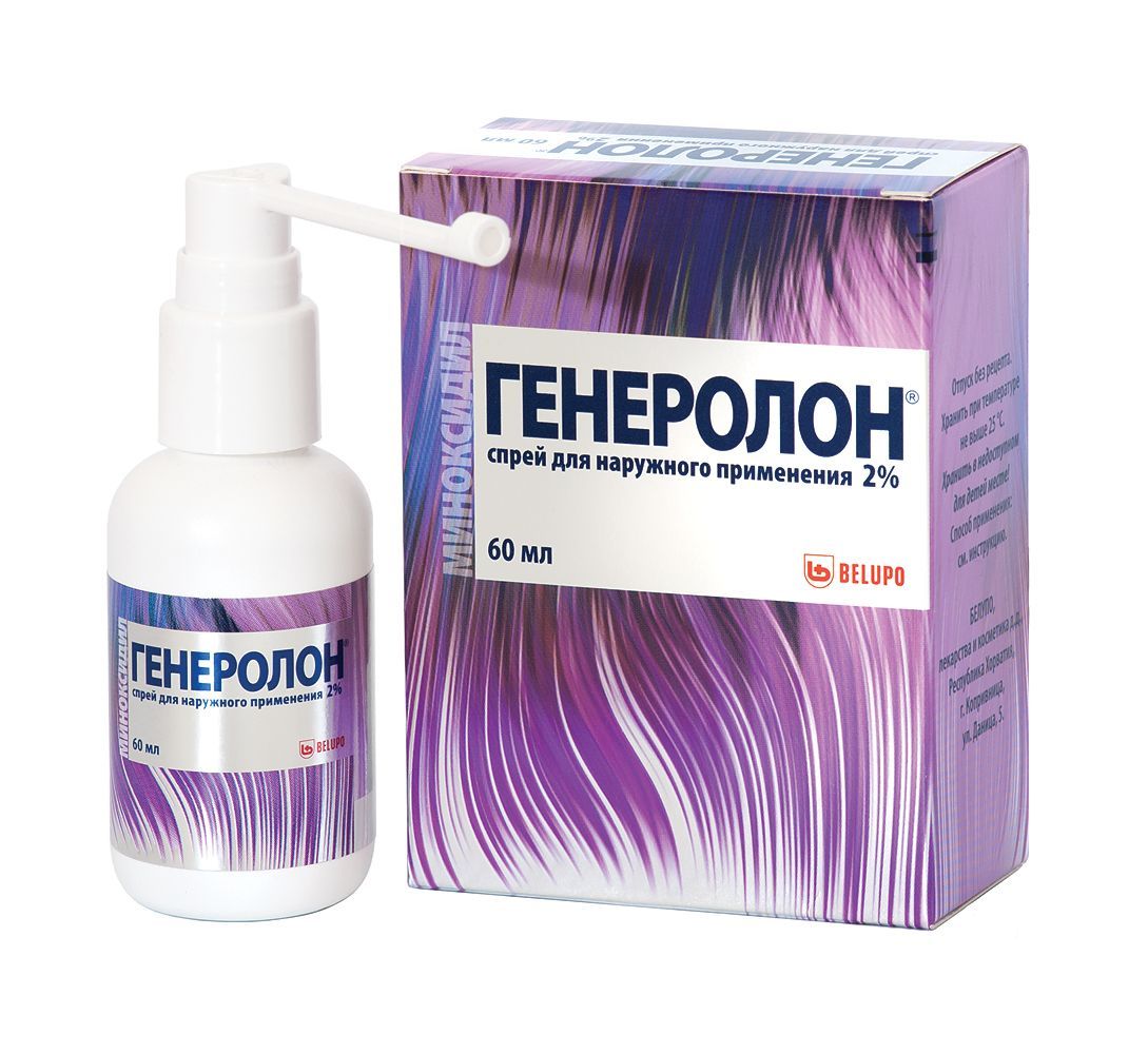 Изображение товара Генеролон спрей для наружного применения 2% 60мл