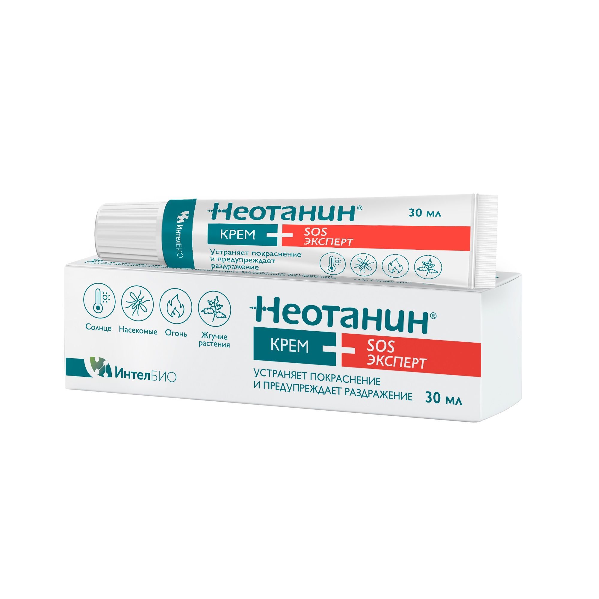 Изображение товара Крем для восстановления кожи SOS эксперт Неотанин 30мл от солнечных и бытовых ожогов