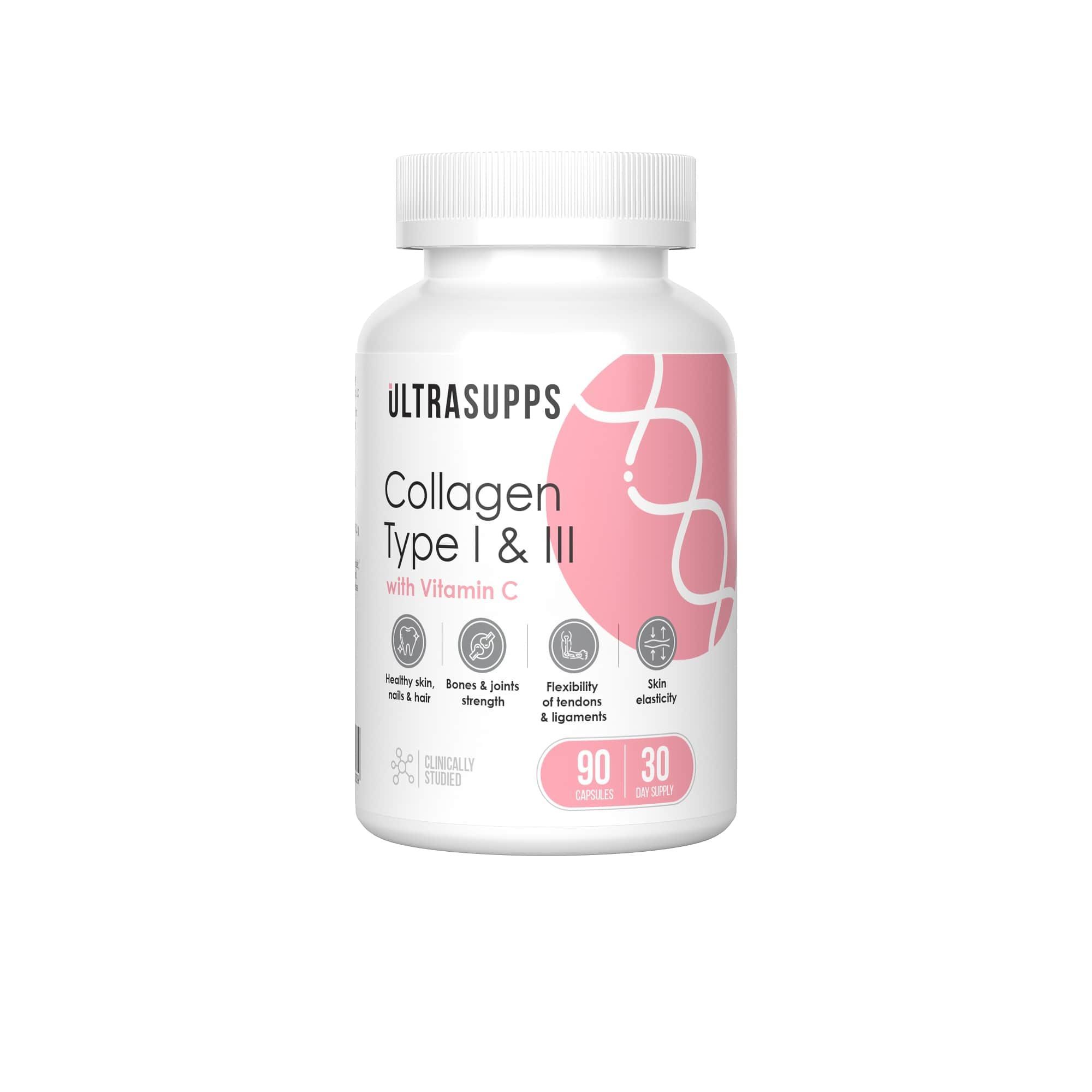 Изображение товара Коллаген I и III типа UltraSupps/Ультрасаппс капсулы 568мг 90шт