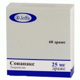 Сонапакс таблетки п/о 25мг 60шт Сонапакс таблетки п/о 25мг 60шт