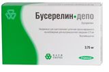 Бусерелин-депо лиофилизат для приг. суспензии для в/м введ. пролонгированного действия 3,75мг