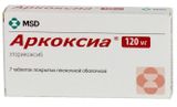 Аркоксиа таблетки п/о плен. 120мг 7шт