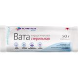 Вата хирургическая стерильная Клинса 50г Вата хирургическая стерильная Клинса 50г