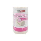 Бинт эластичный средней растяжимости с застежками-клипсами Унга First Aid/Ферстэйд 1,5м х 8см