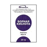 Порошок антисептический Борная кислота Югмедфарм 20г Порошок антисептический Борная кислота Югмедфарм 20г