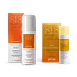 1X Крем солнцезащитный для лица увлажняющий матирующий SPF50 8.1.8 Beauty formula фл. 50мл + 1X Cпрей-пена пантенол для лица и тела увлажняющая при солнечных ожогах 8.1.8 Beauty formula 130мл