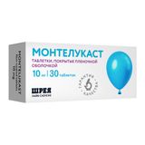 Монтелукаст таблетки п/о плен. 10мг 30шт Монтелукаст таблетки п/о плен. 10мг 30шт