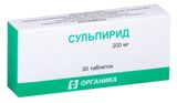Сульпирид таблетки 200мг 30шт Сульпирид таблетки 200мг 30шт