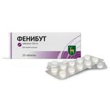 Фенибут таблетки 250мг 20шт