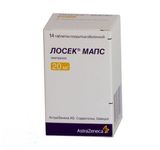 Лосек Мапс таблетки п/о плен. 20мг 14шт Лосек Мапс таблетки п/о плен. 20мг 14шт