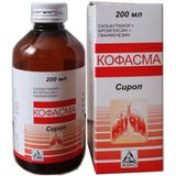 Кофасма с колпачком дозирующим сироп 200мл Кофасма с колпачком дозирующим сироп 200мл