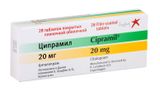 Ципрамил таблетки п/о плен. 20мг 28шт Ципрамил таблетки п/о плен. 20мг 28шт