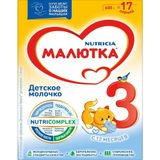 Молочко сухое напиток с пребиотиками детский 3 Малютка 600г