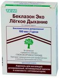 Беклазон эко легкое дыхание аэроз. д/ингал. доз. 0,1мг/доза 200доз n1 Беклазон эко легкое дыхание аэроз. д/ингал. доз. 0,1мг/доза 200доз n1