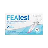 Тест-полоски для ранней диагностики беременности и качественного определения ХГЧ в моче FEAtest/ФЕАтест 5мм 2шт