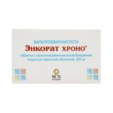 Энкорат хроно таблетки с пролонгированным высвобождением п/о плен. 500мг 30шт