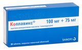 Коплавикс таблетки п/о плен. 100мг+75мг 28шт