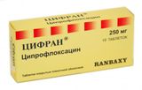 Цифран таблетки п/о плен. 250мг 10шт Цифран таблетки п/о плен. 250мг 10шт