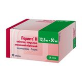 Лориста Н таблетки п/о плен. 50мг+12,5мг 90шт