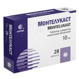 Монтелукаст таблетки п/о плен. 10мг 28шт Монтелукаст таблетки п/о плен. 10мг 28шт