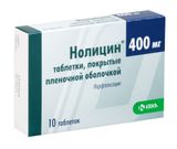 Нолицин таблетки п/о плен. 400мг 10шт Нолицин таблетки п/о плен. 400мг 10шт