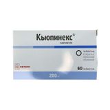 Кьюпинекс таблетки п/о плён. 200мг 60шт Кьюпинекс таблетки п/о плён. 200мг 60шт