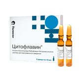 Цитофлавин раствор для в/в введ. 10мл 5шт Цитофлавин раствор для в/в введ. 10мл 5шт