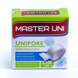 Лейкопластырь фиксирующий на нетканой основе Master Uni/Мастер Юни 2х500см Лейкопластырь фиксирующий на нетканой основе Master Uni/Мастер Юни 2х500см