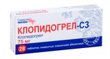 Клопидогрел-СЗ таблетки п/о плен. 75мг 28шт Клопидогрел-СЗ таблетки п/о плен. 75мг 28шт