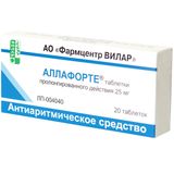 Аллафорте таблетки с пролонгированным высвобождением 25мг 20шт