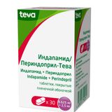 Индапамид+Периндоприл-Тева таблетки п/о плен. 0,625мг+2,5мг 30шт