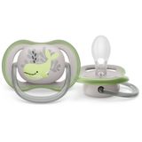 Соска-пустышка силиконовая ортодонтическая с футляром 6-18 мес. Ultra Air Philips Avent (SCF086/05)