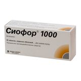 Сиофор 1000 таблетки п/о. плён. 1000мг 60шт