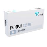 Тилорон таблетки п/о плен. 125мг 6шт Тилорон таблетки п/о плен. 125мг 6шт