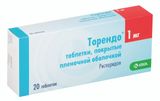 Торендо таблетки п/о плен. 1мг 20шт Торендо таблетки п/о плен. 1мг 20шт
