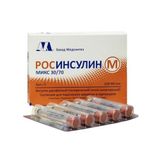 Росинсулин М микс 30/70 Медсинтез суспензия для п/к введ. картридж 100МЕ/мл 3мл 5шт Росинсулин М микс 30/70 Медсинтез суспензия для п/к введ. картридж 100МЕ/мл 3мл 5шт